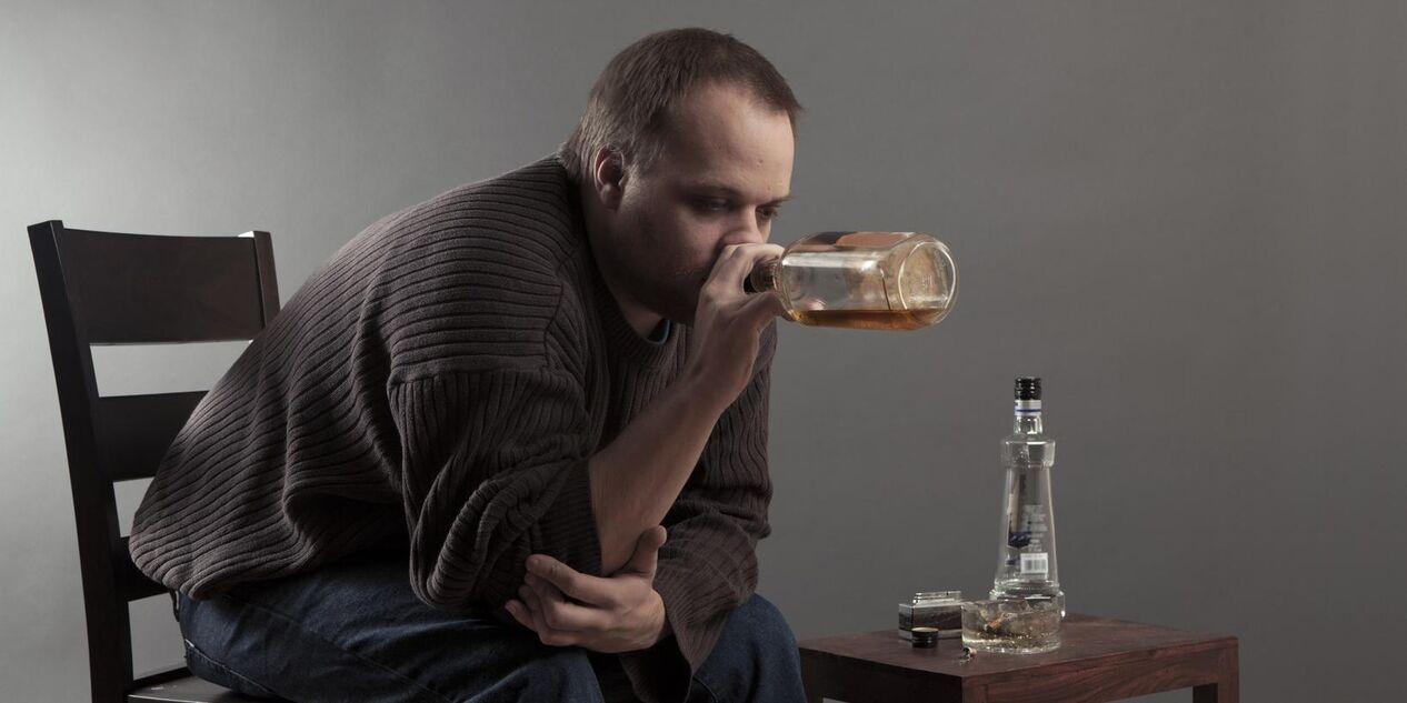 männlechen Alkoholismus