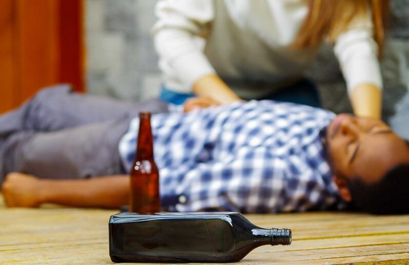 Alkoholismus kann den Doud verursaachen